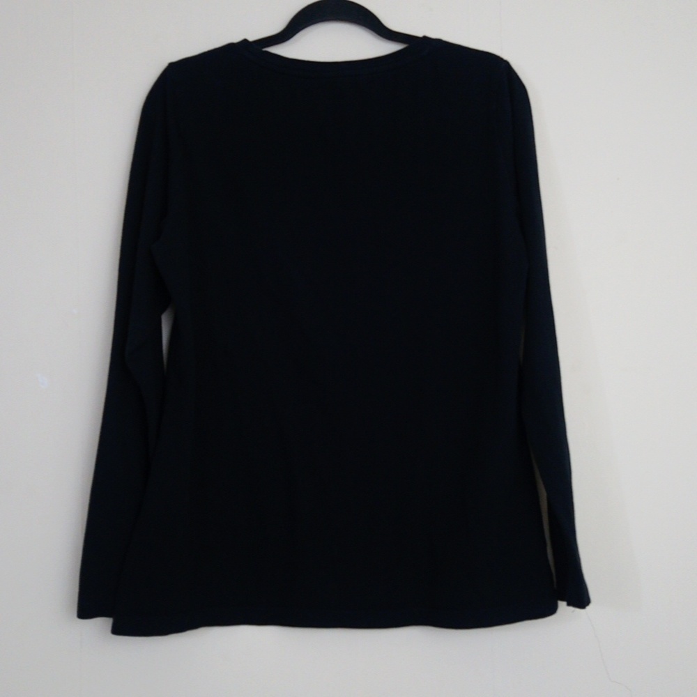 Casual Staple Basic Blank Black Essential Long Sl… - image 7